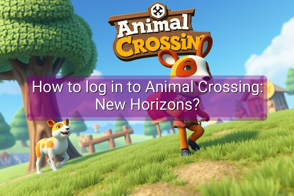 How to log in to Animal Crossing: New Horizons?