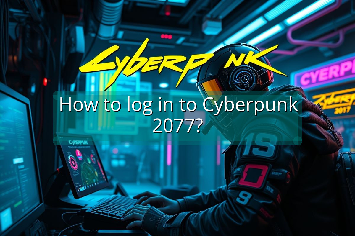 How to log in to Cyberpunk 2077?