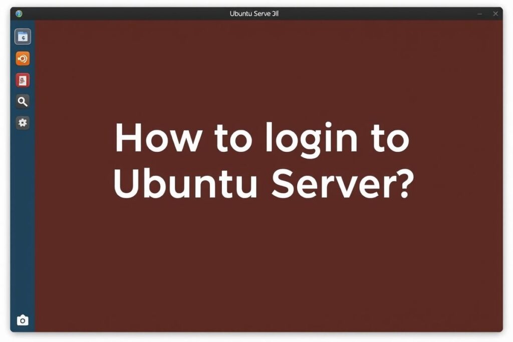 How to log in to Ubuntu Server? How to log in to Ubuntu Server?