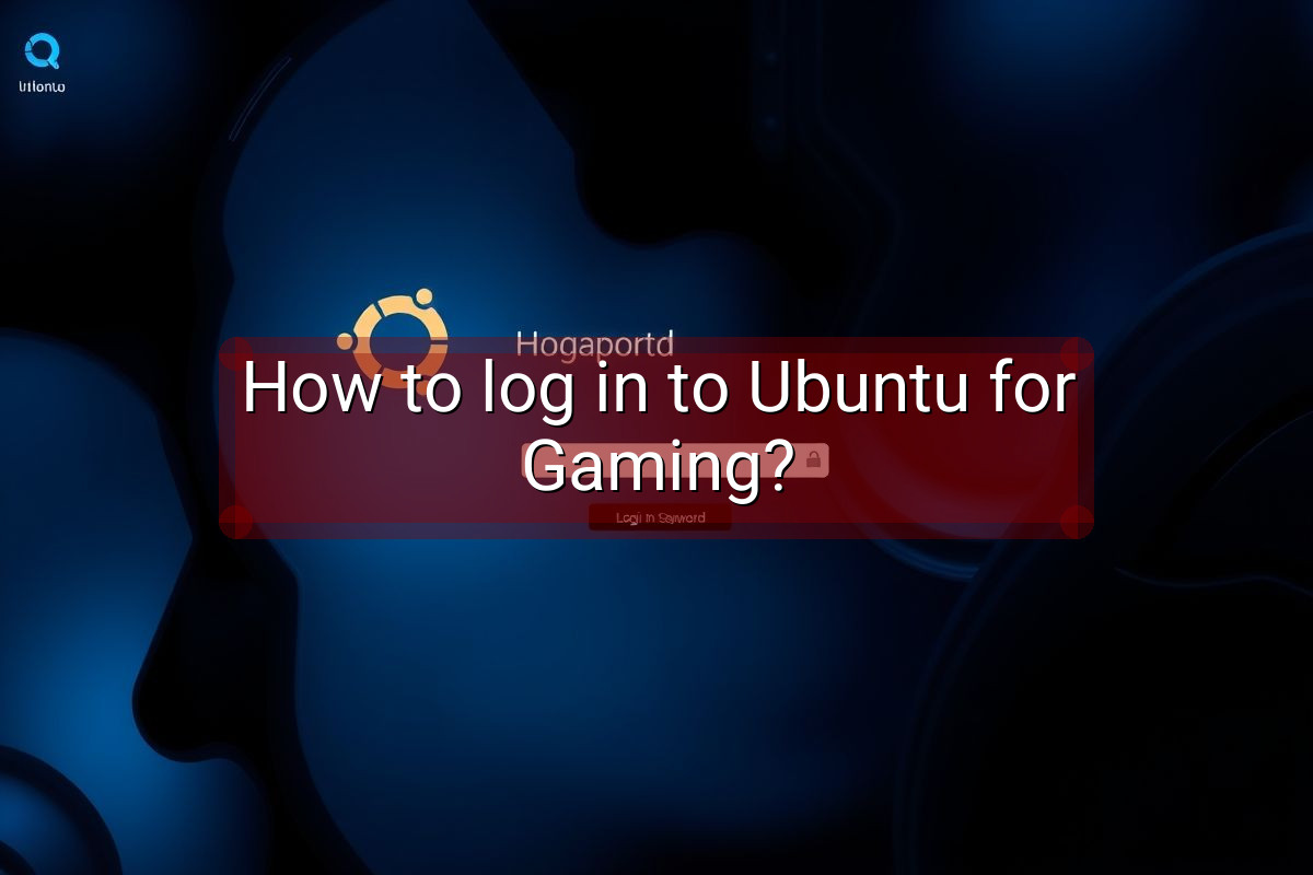 How to log in to Ubuntu for Gaming?