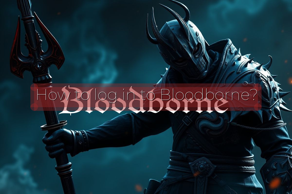 How to log in to Bloodborne?