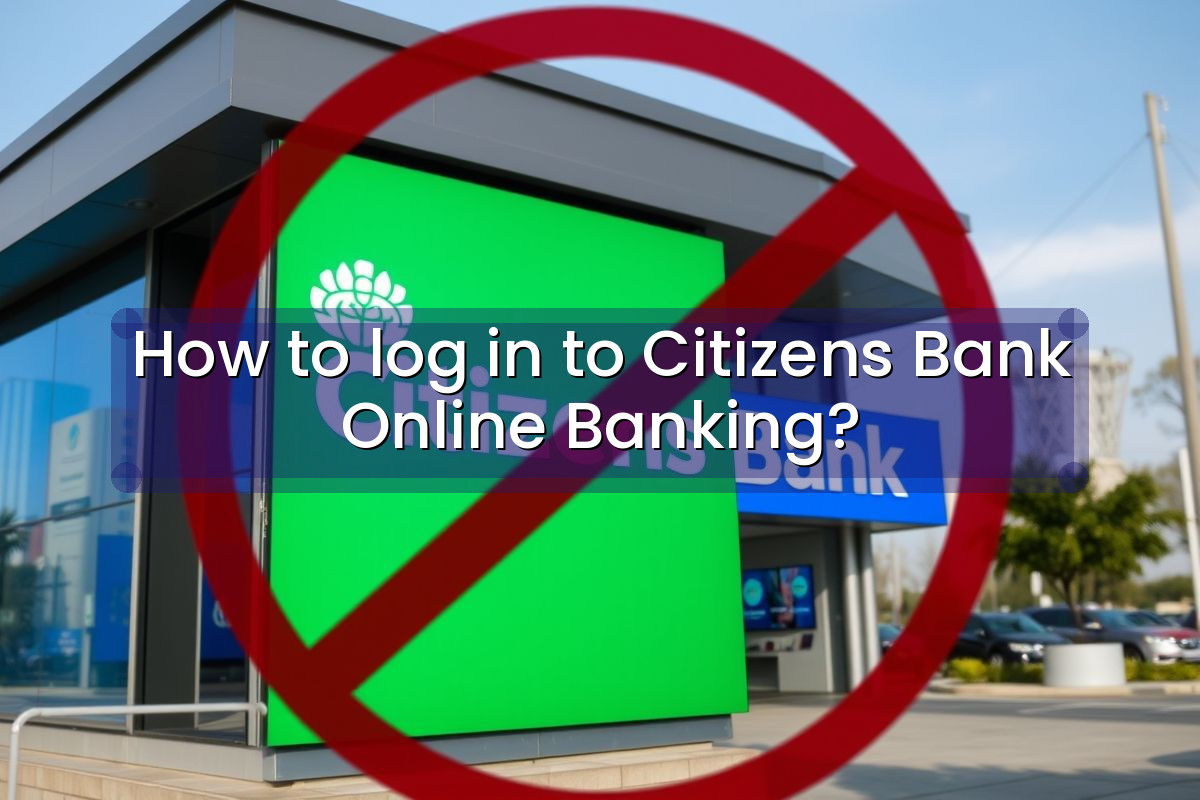 How to log in to Citizens Bank Online Banking?