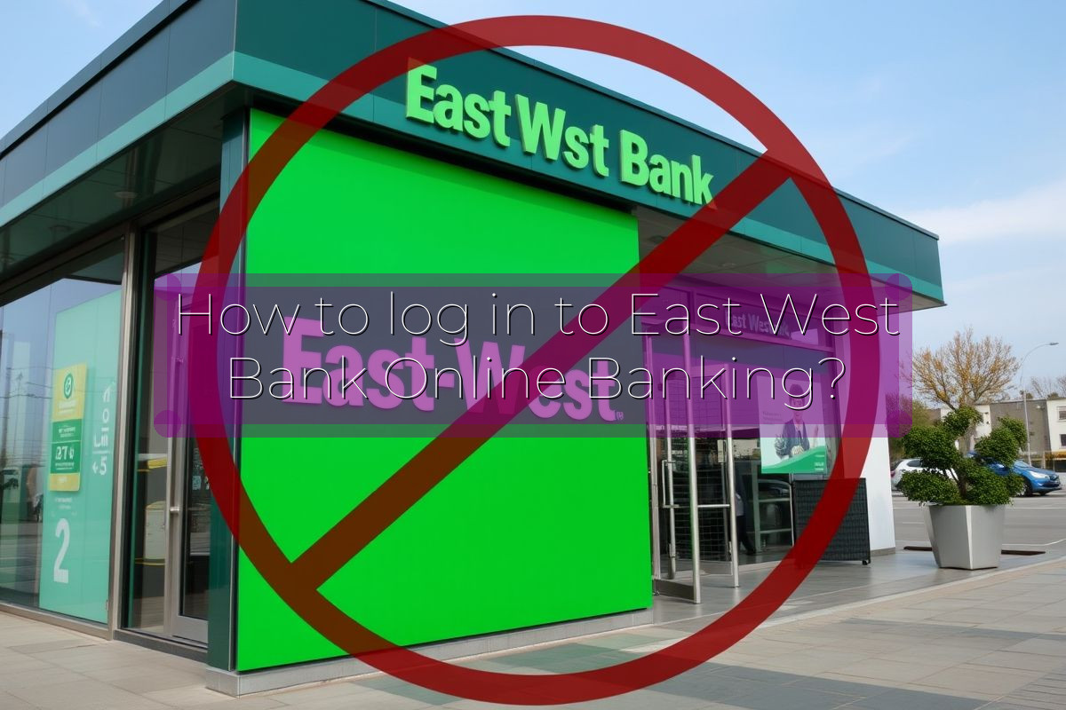 How to log in to East West Bank Online Banking?