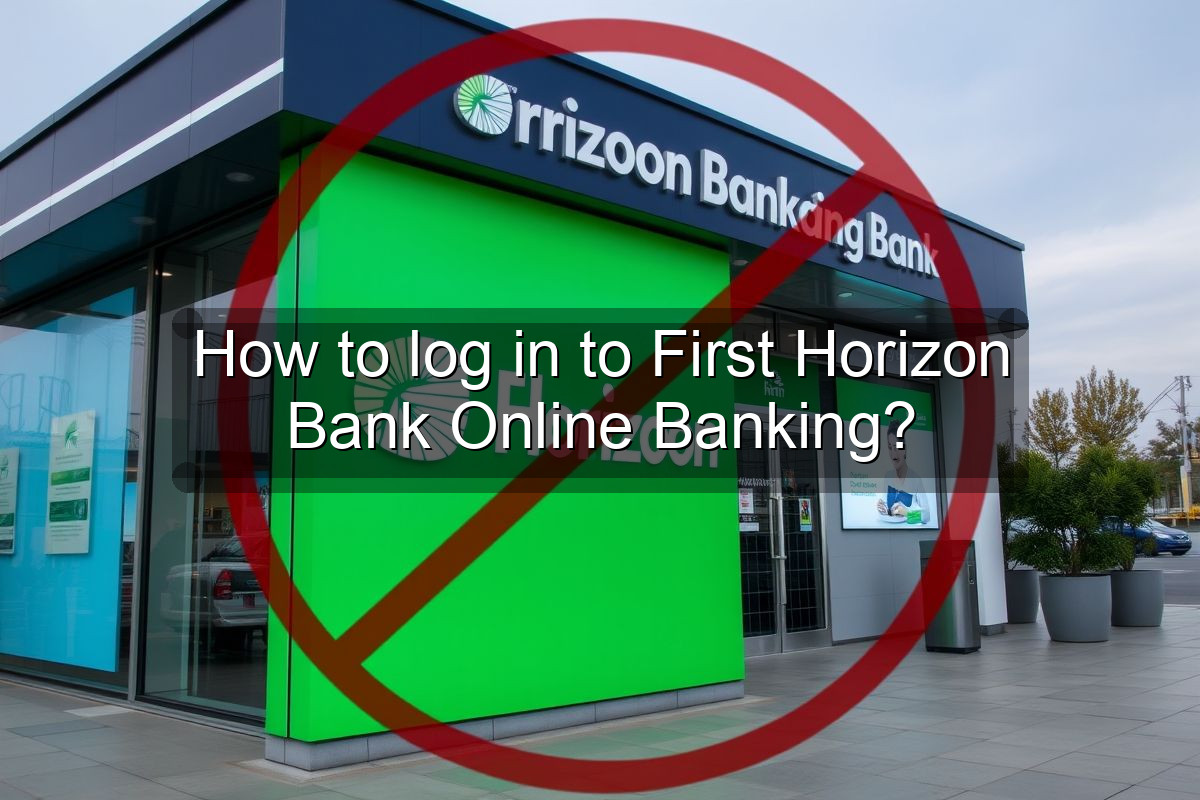 How to log in to First Horizon Bank Online Banking?