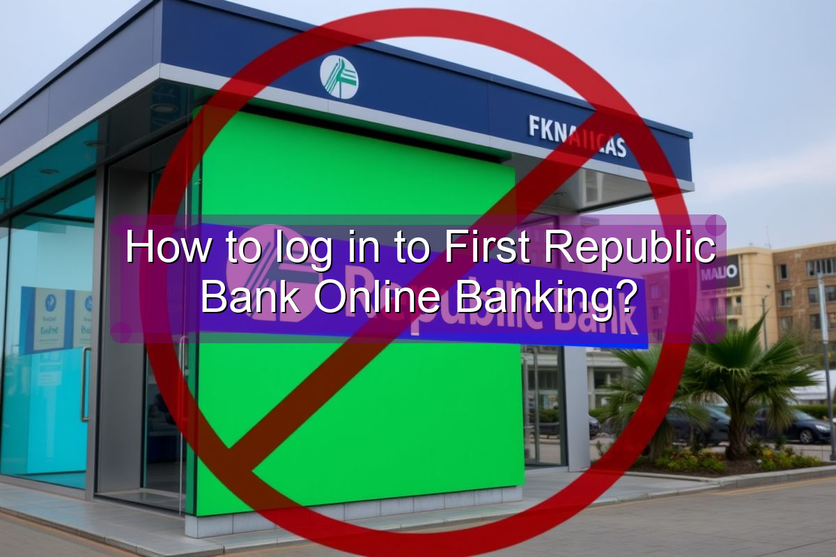 How to log in to First Republic Bank Online Banking?