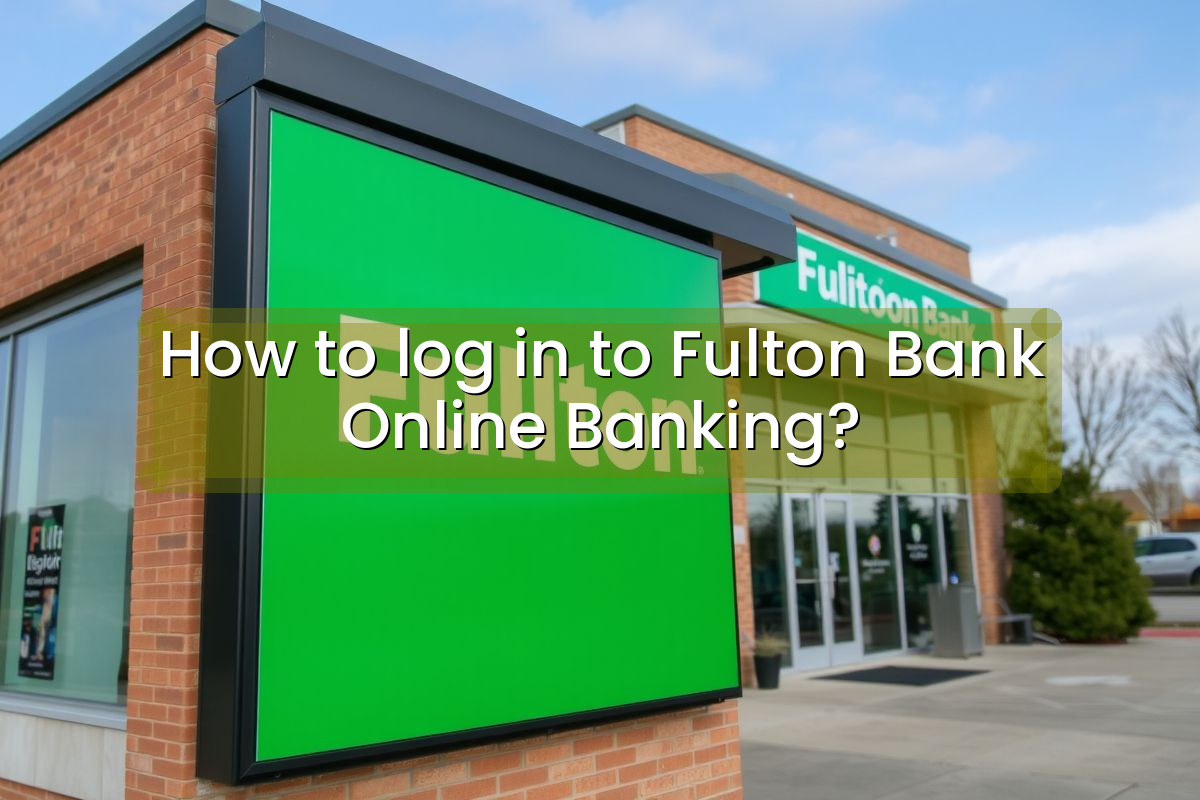 How to log in to Fulton Bank Online Banking?