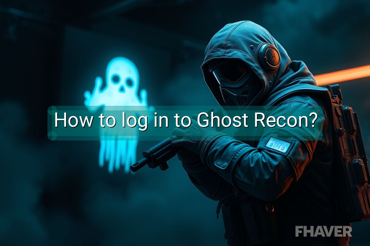 How to log in to Ghost Recon?