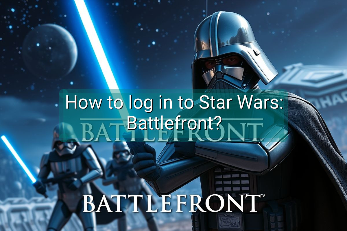 How to log in to Star Wars: Battlefront?