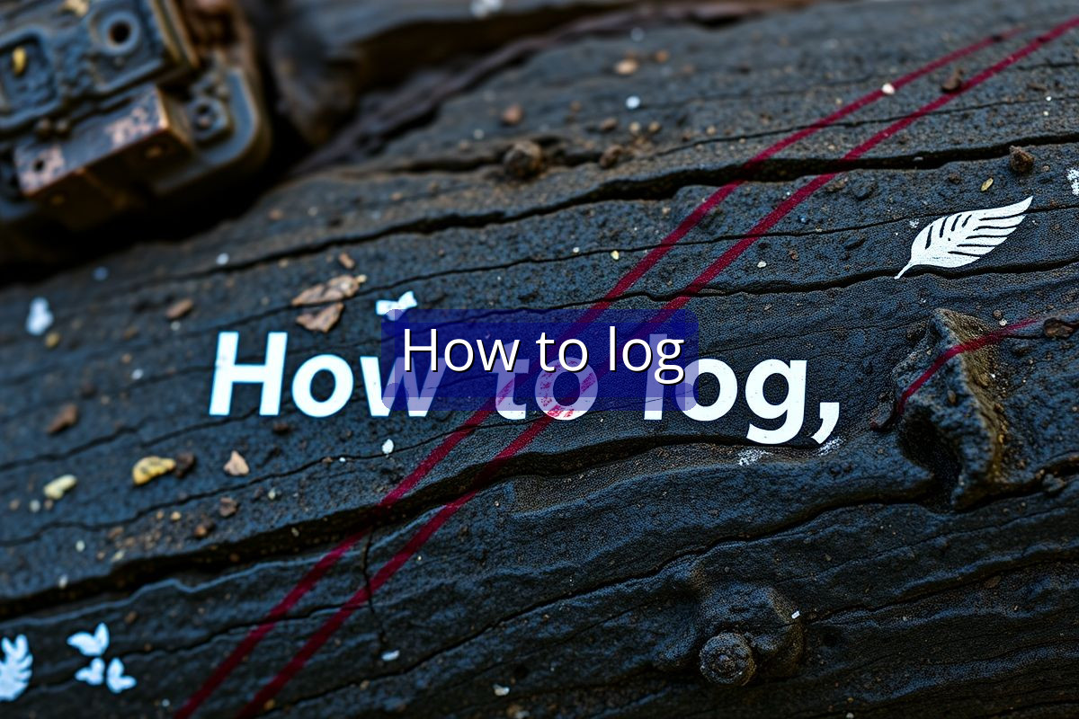How to log