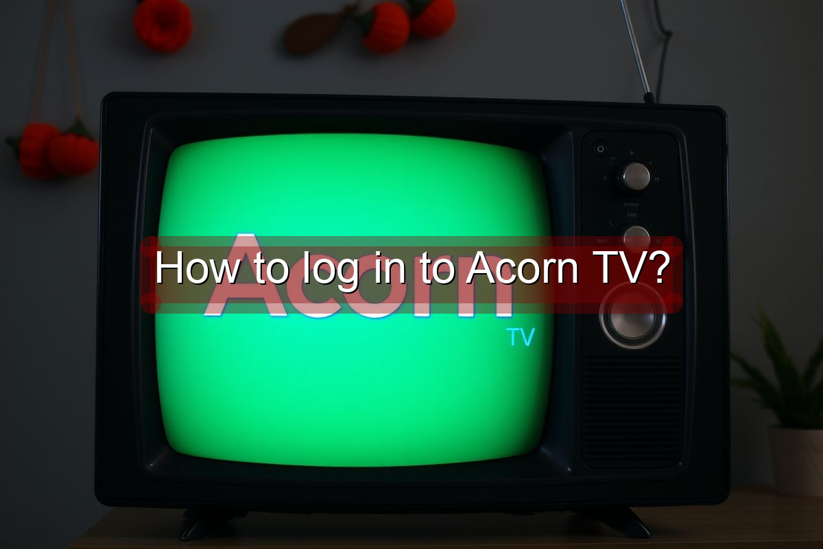How to log in to Acorn TV?