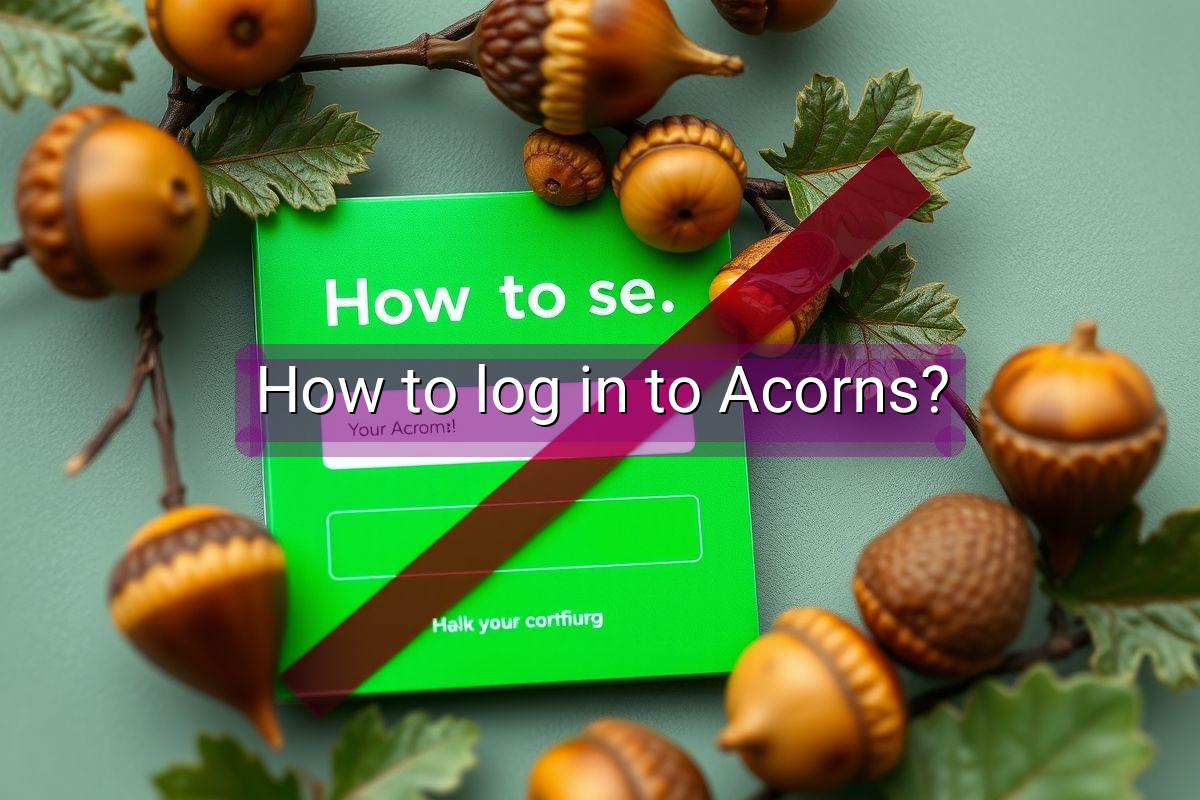 How to log in to Acorns?