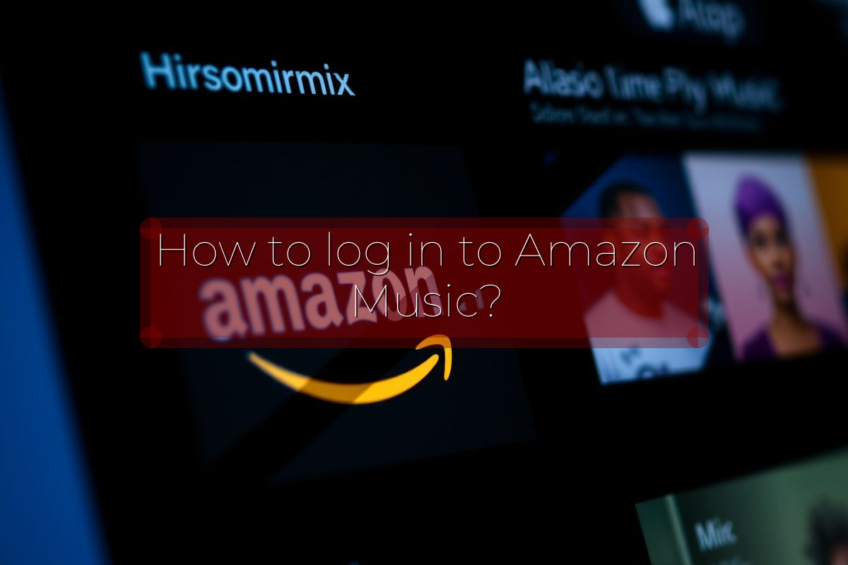 How to log in to Amazon Music?