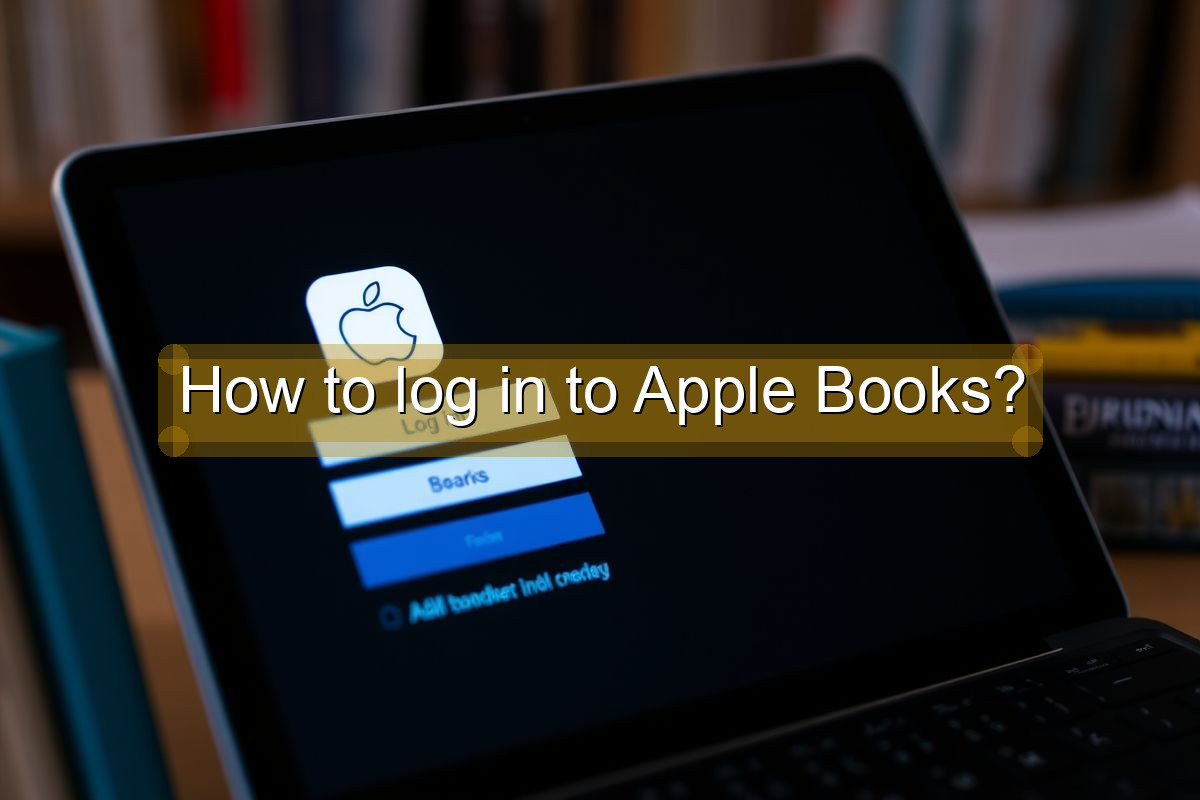 How to log in to Apple Books?