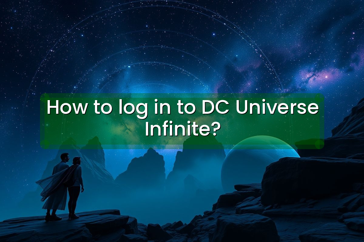 How to log in to DC Universe Infinite?