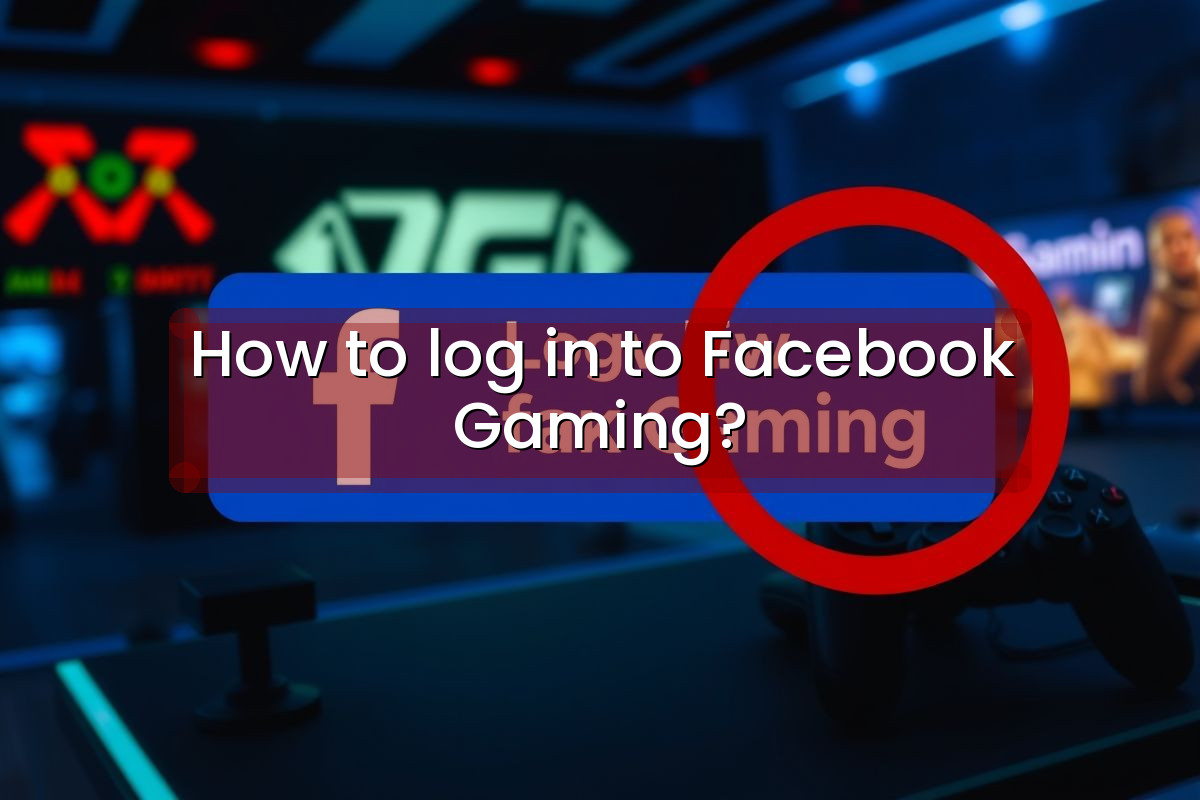 How to log in to Facebook Gaming?