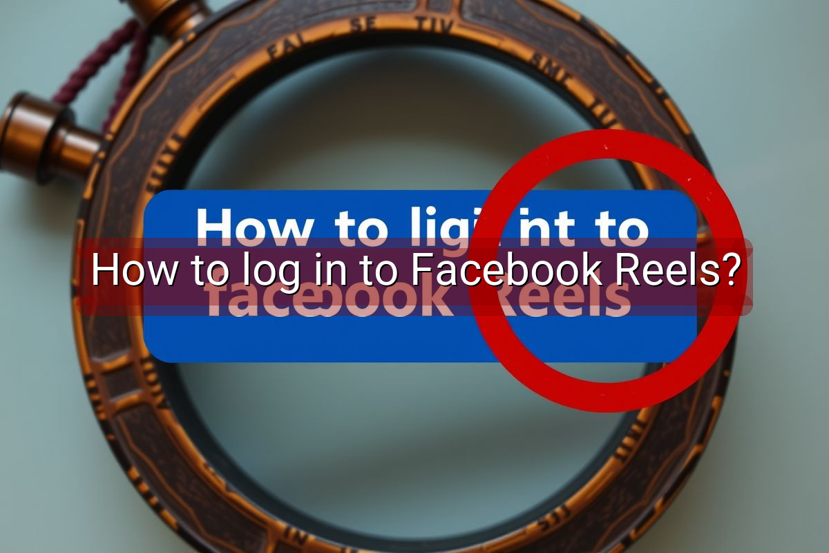 How to log in to Facebook Reels?