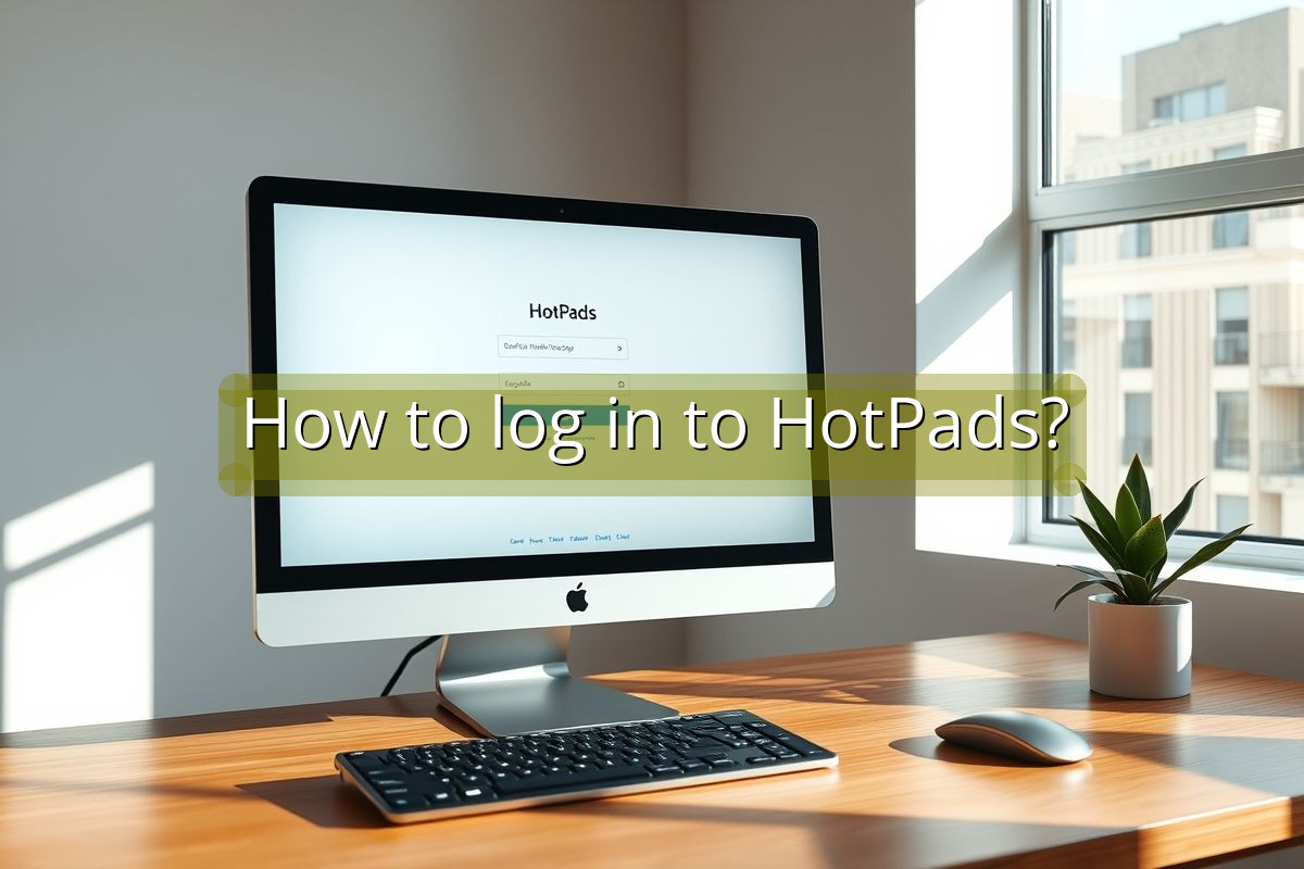 How to log in to HotPads?