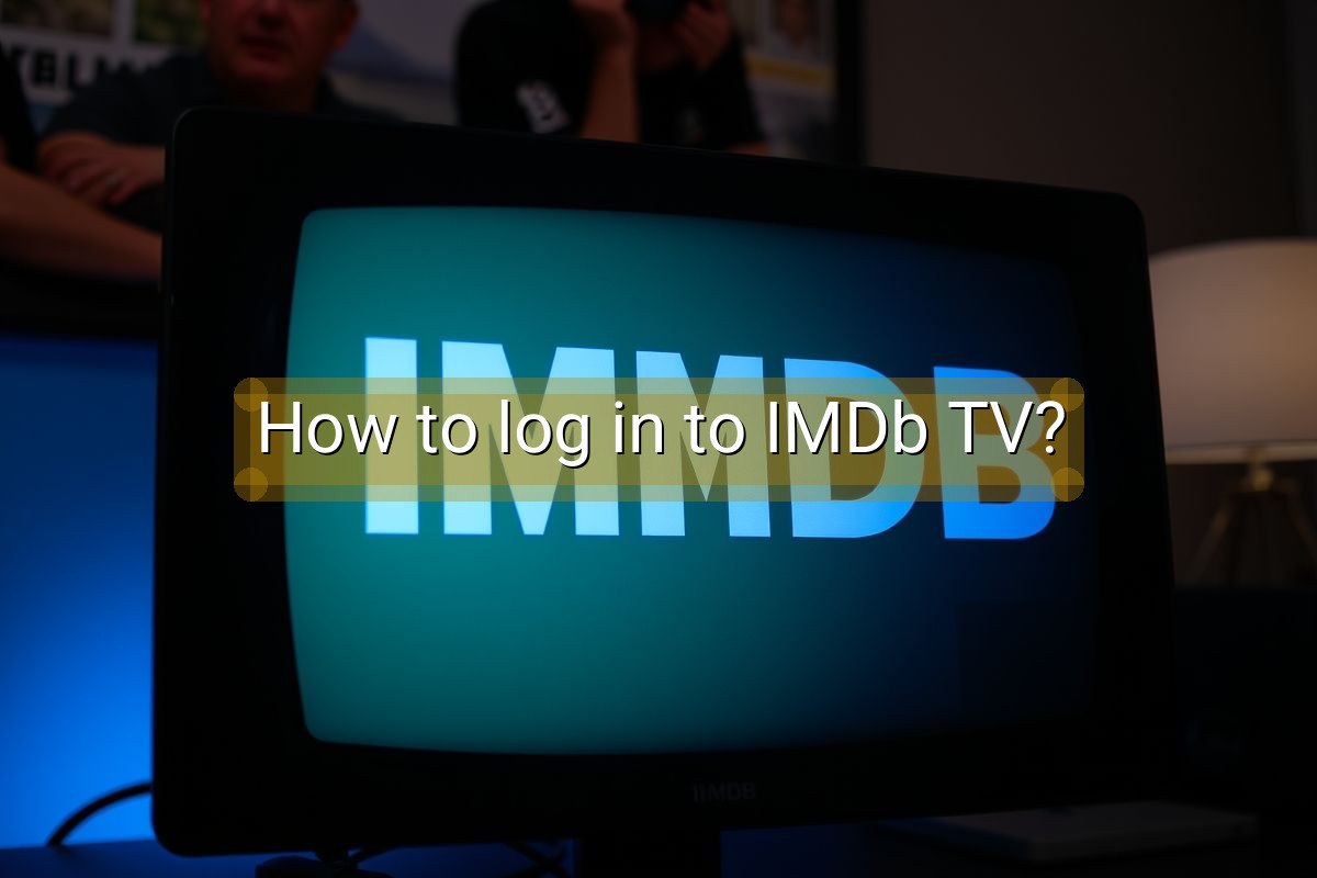 How to log in to IMDb TV?