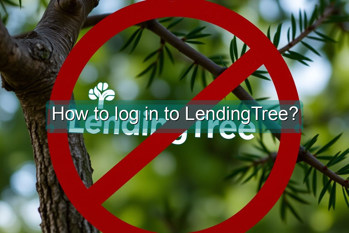 How to log in to LendingTree?