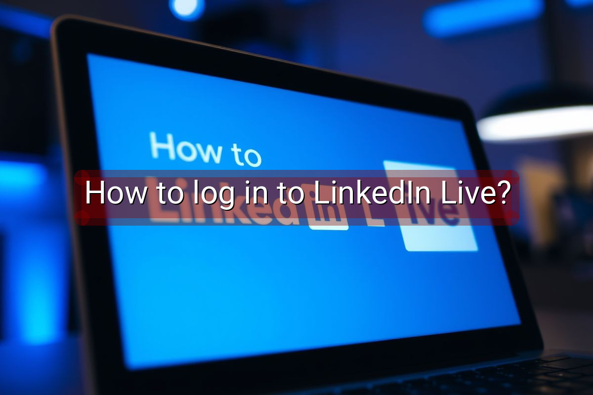 How to log in to LinkedIn Live?
