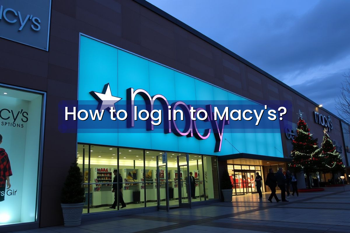 How to log in to Macy's?