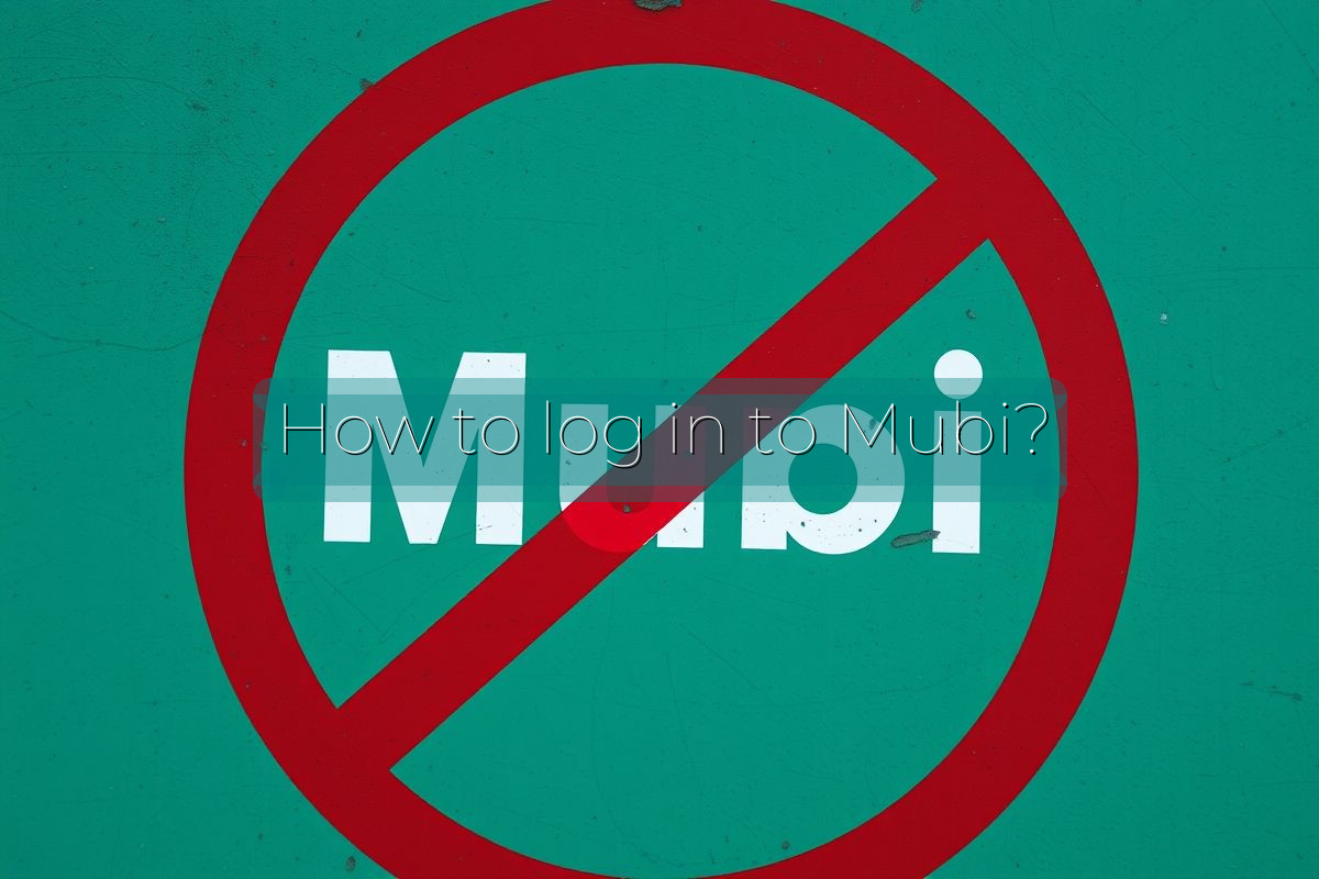 How to log in to Mubi?