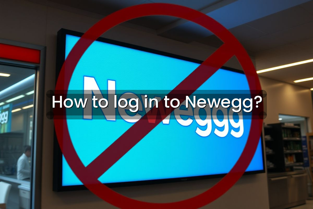 How to log in to Newegg?