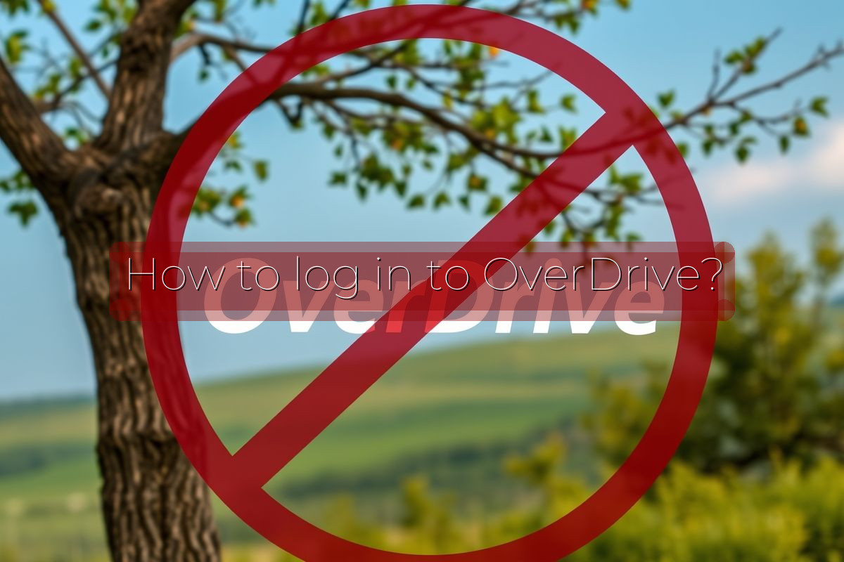 How to log in to OverDrive?
