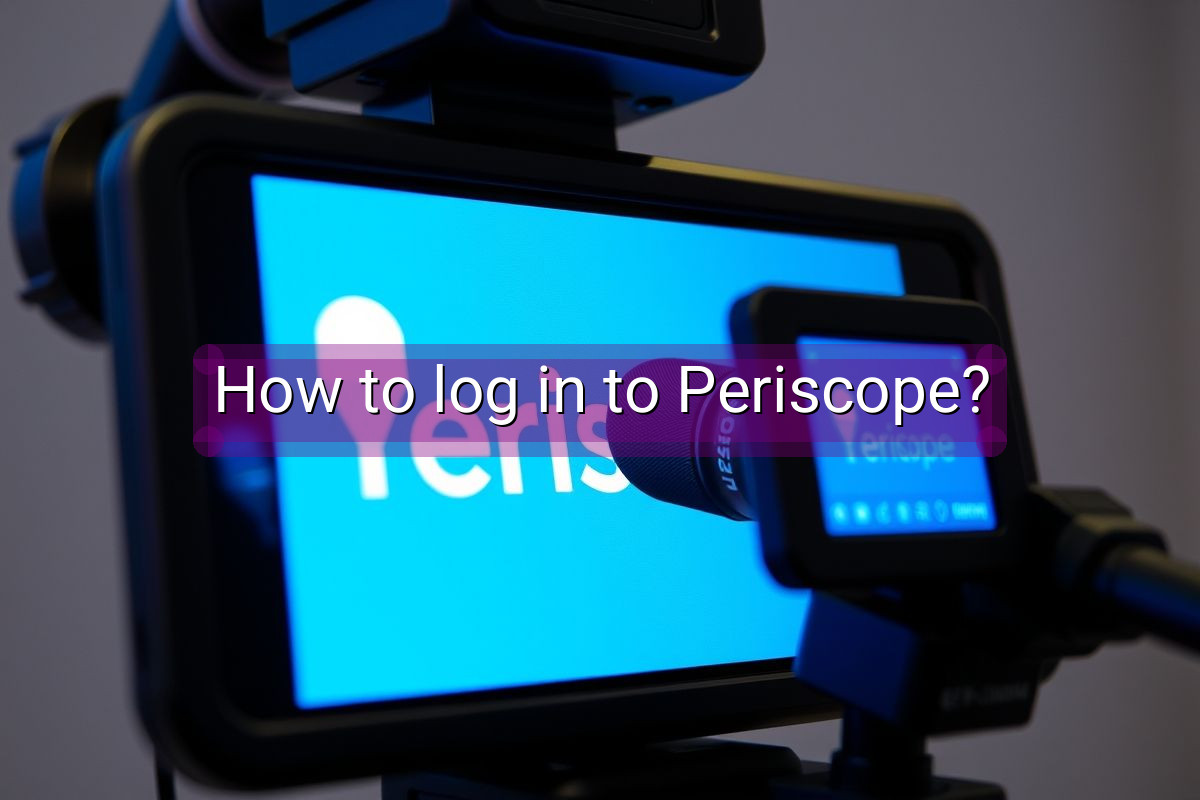 How to log in to Periscope?