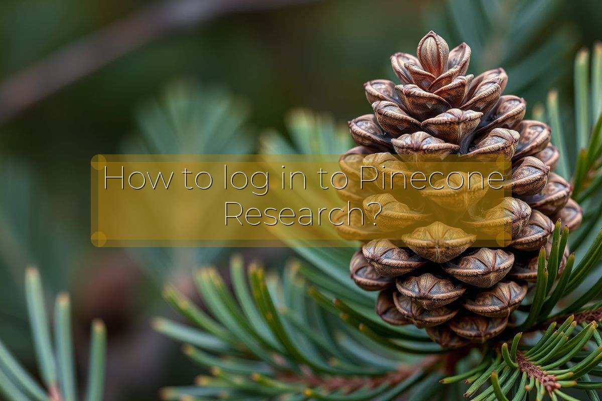 How to log in to Pinecone Research?