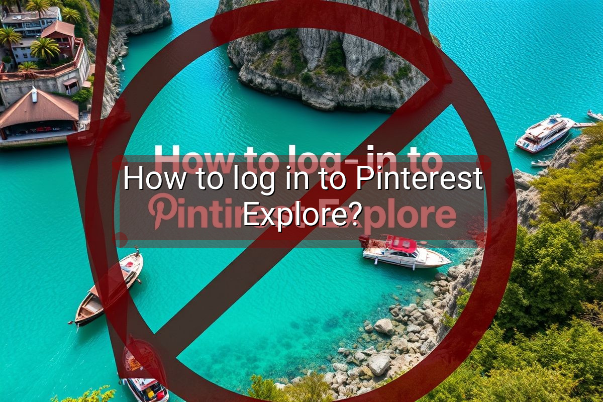 How to log in to Pinterest Explore?