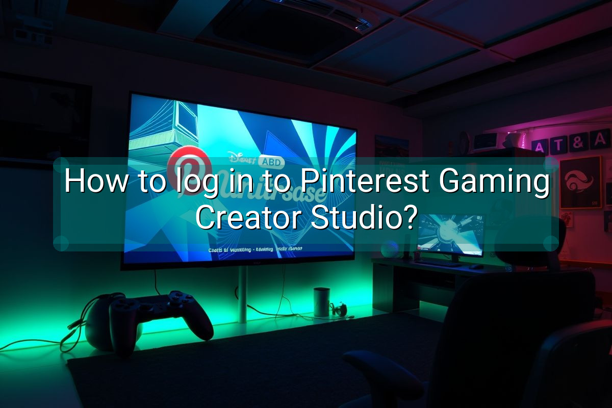 How to log in to Pinterest Gaming Creator Studio?