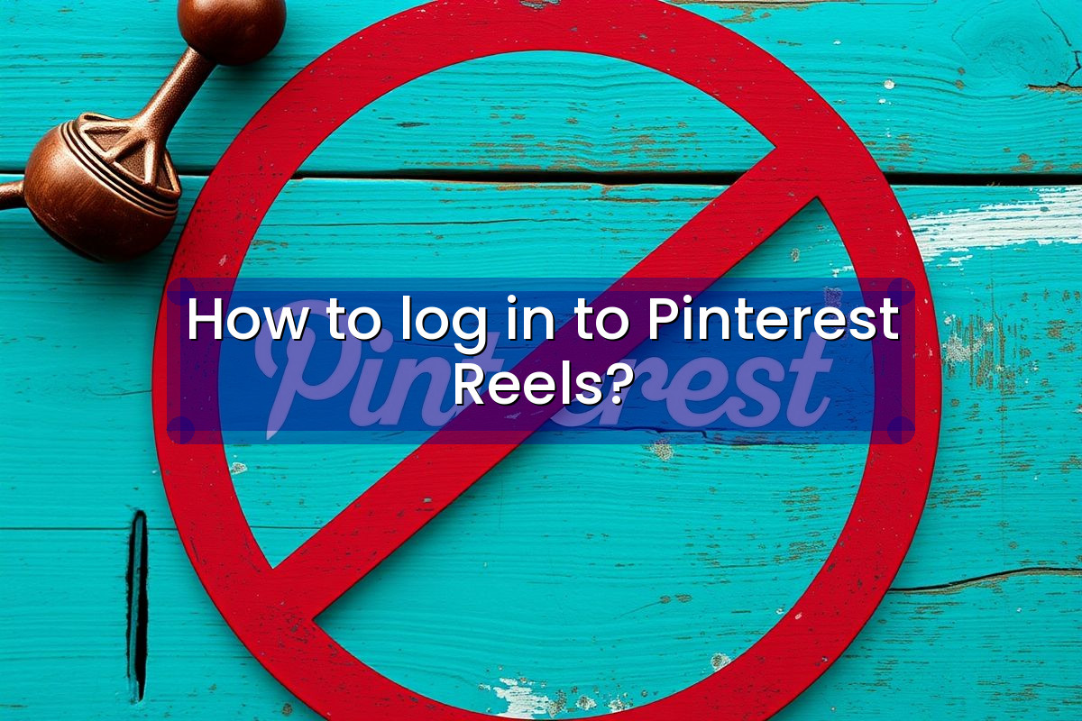 How to log in to Pinterest Reels?