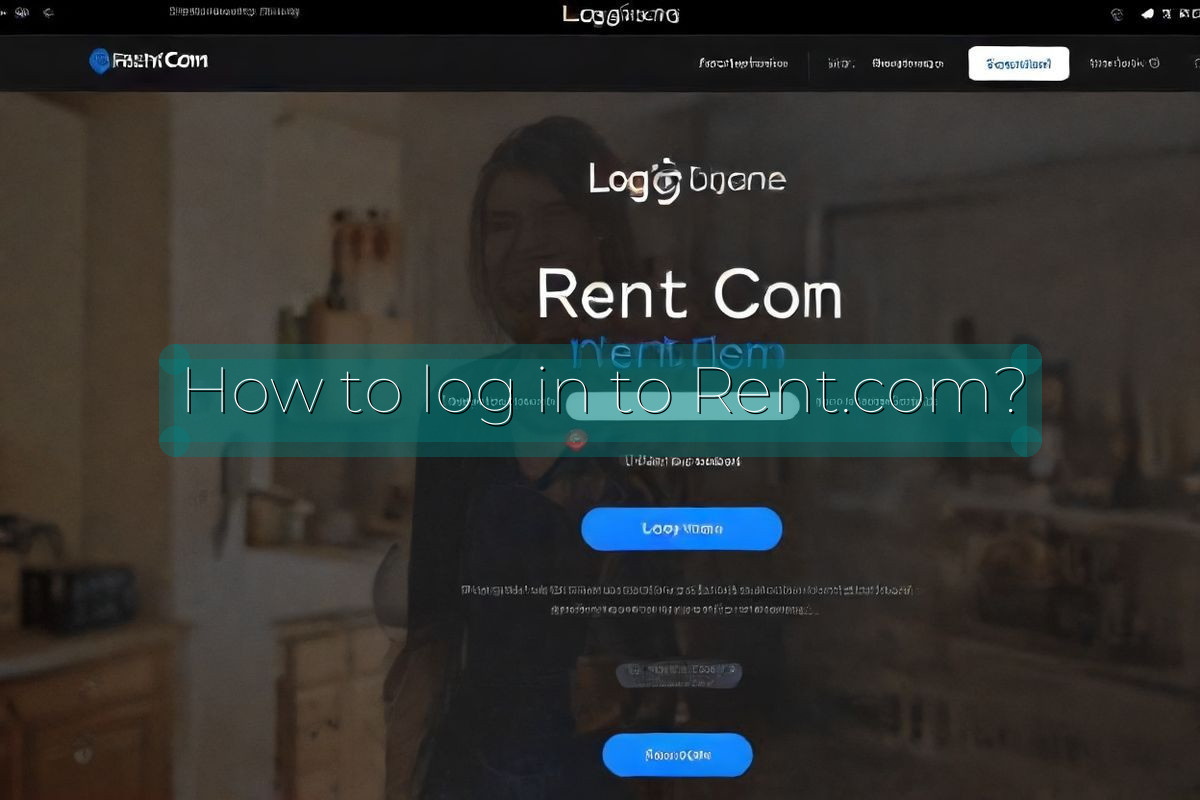 How to log in to Rent.com?