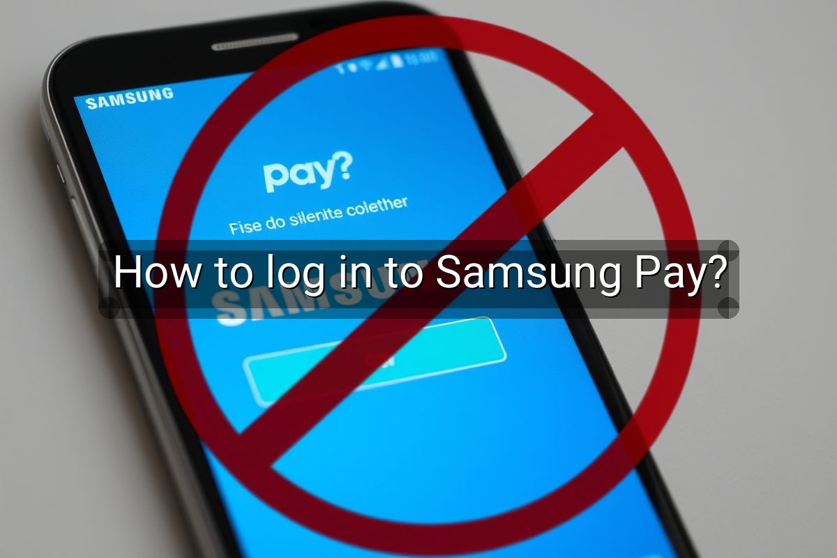 How to log in to Samsung Pay?