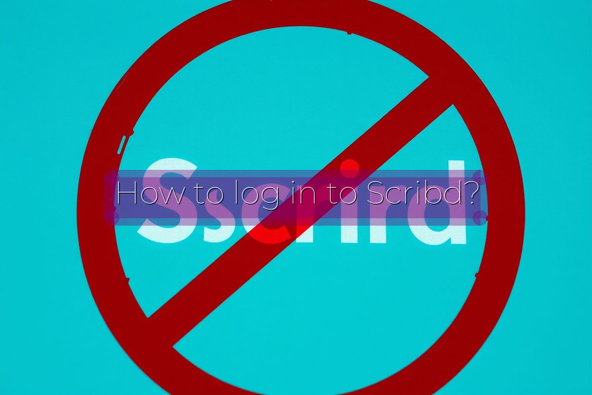 How to log in to Scribd?