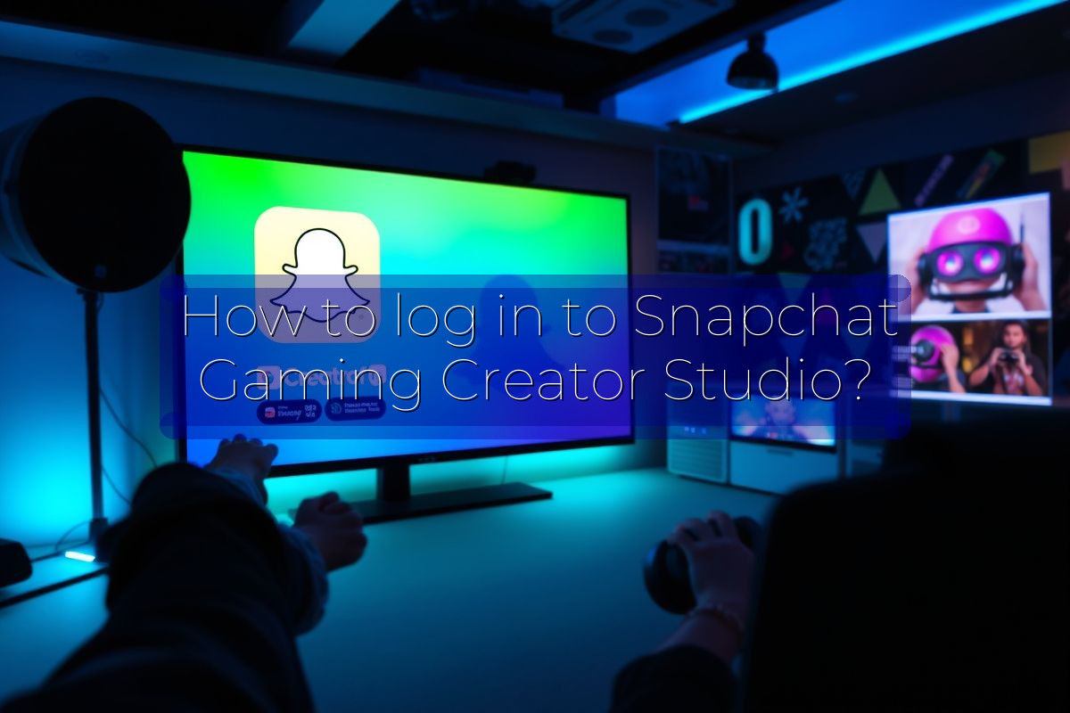 How to log in to Snapchat Gaming Creator Studio?