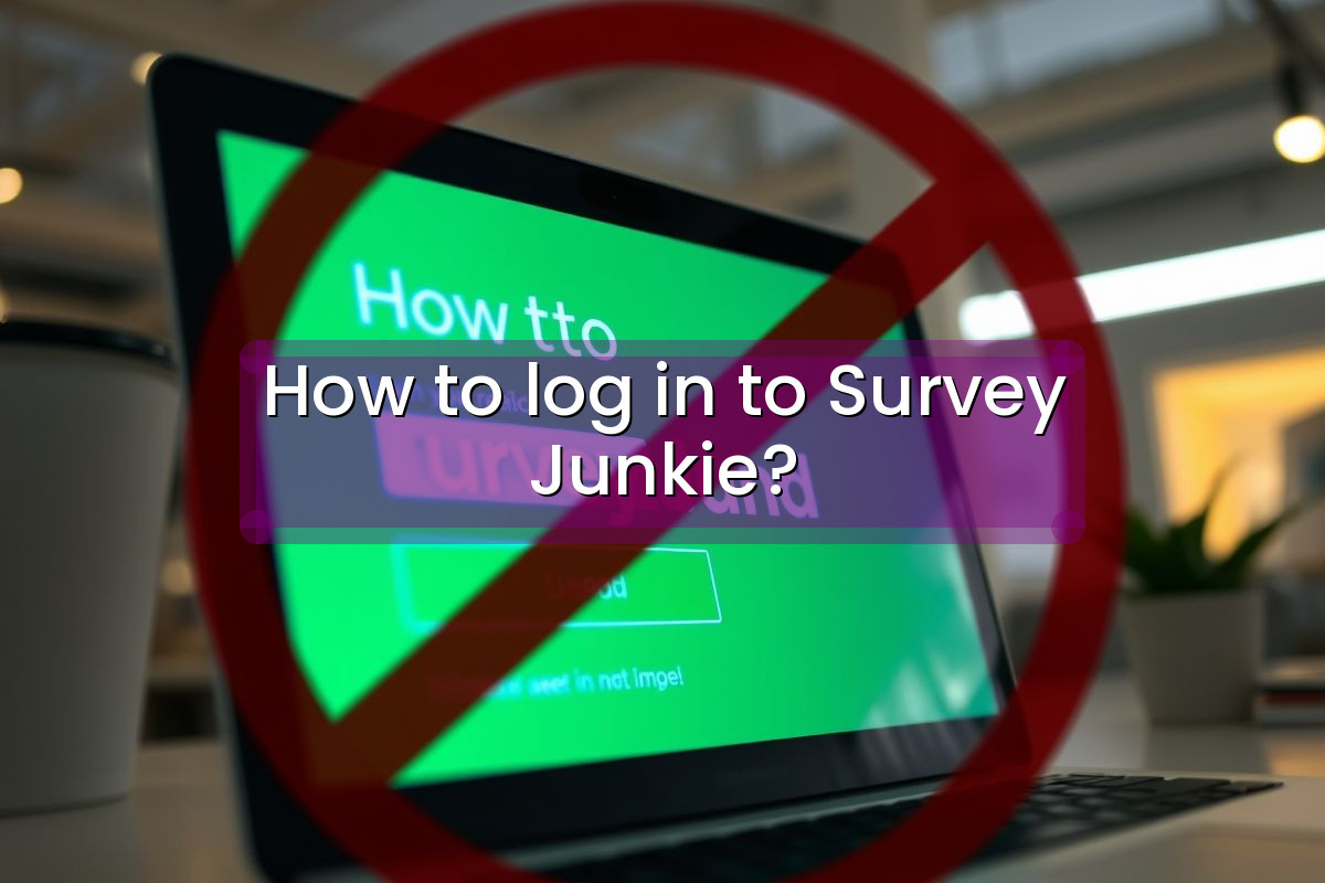 How to log in to Survey Junkie?