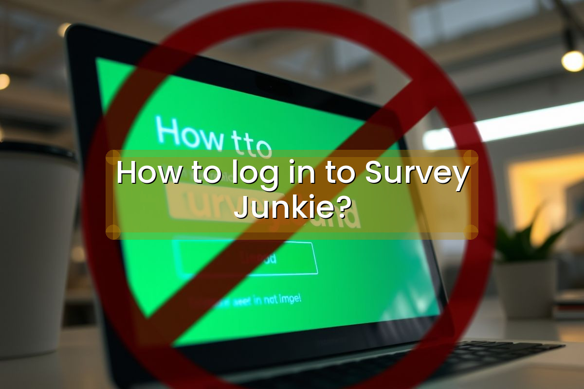 How to log in to Survey Junkie?