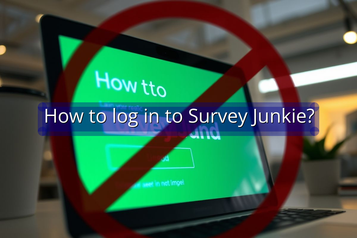 How to log in to Survey Junkie?