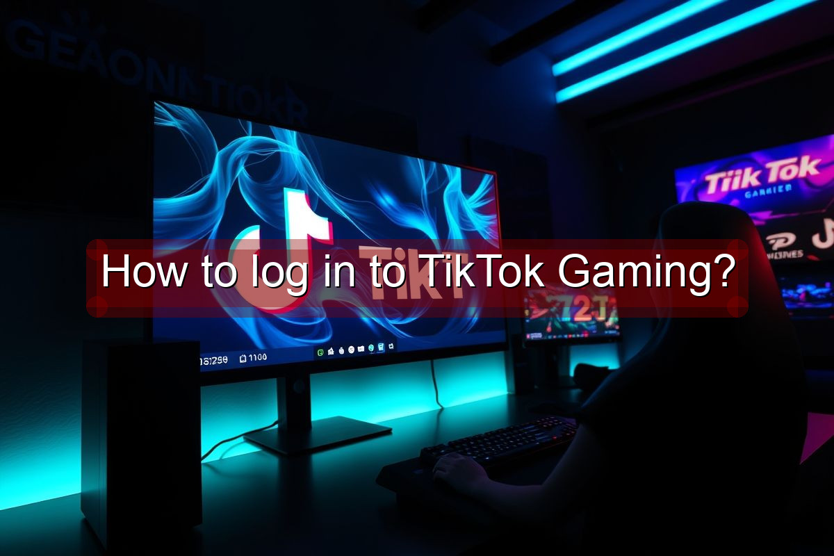 How to log in to TikTok Gaming?