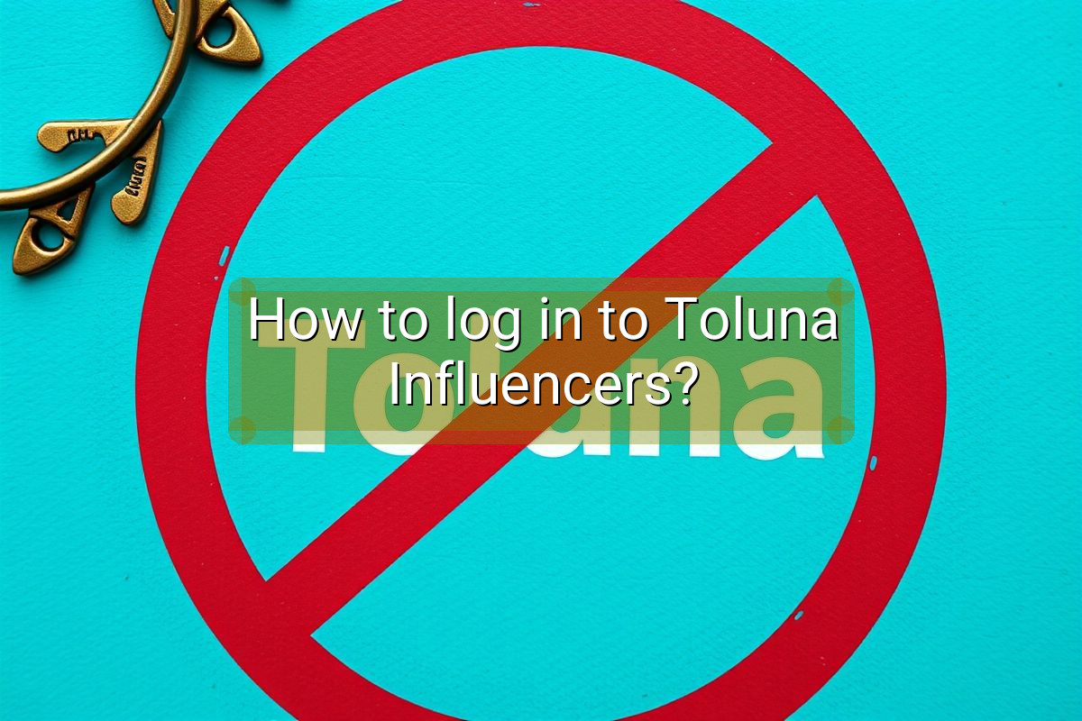 How to log in to Toluna Influencers?