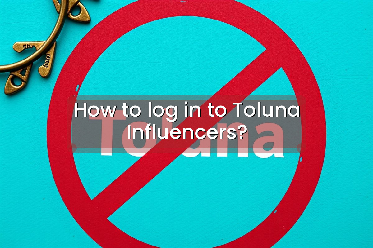 How to log in to Toluna Influencers?