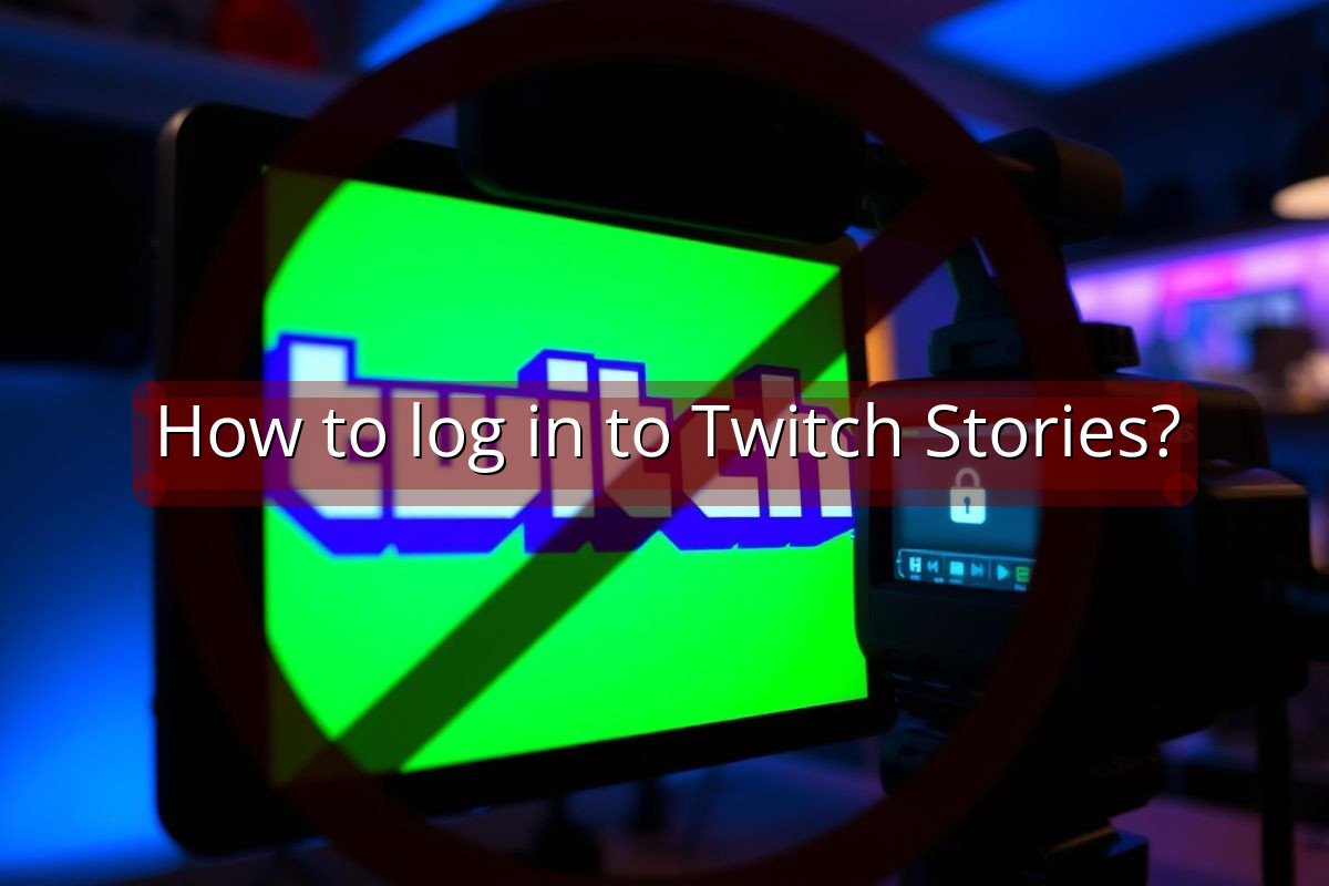 How to log in to Twitch Stories?