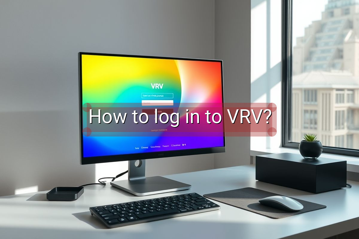 How to log in to VRV?