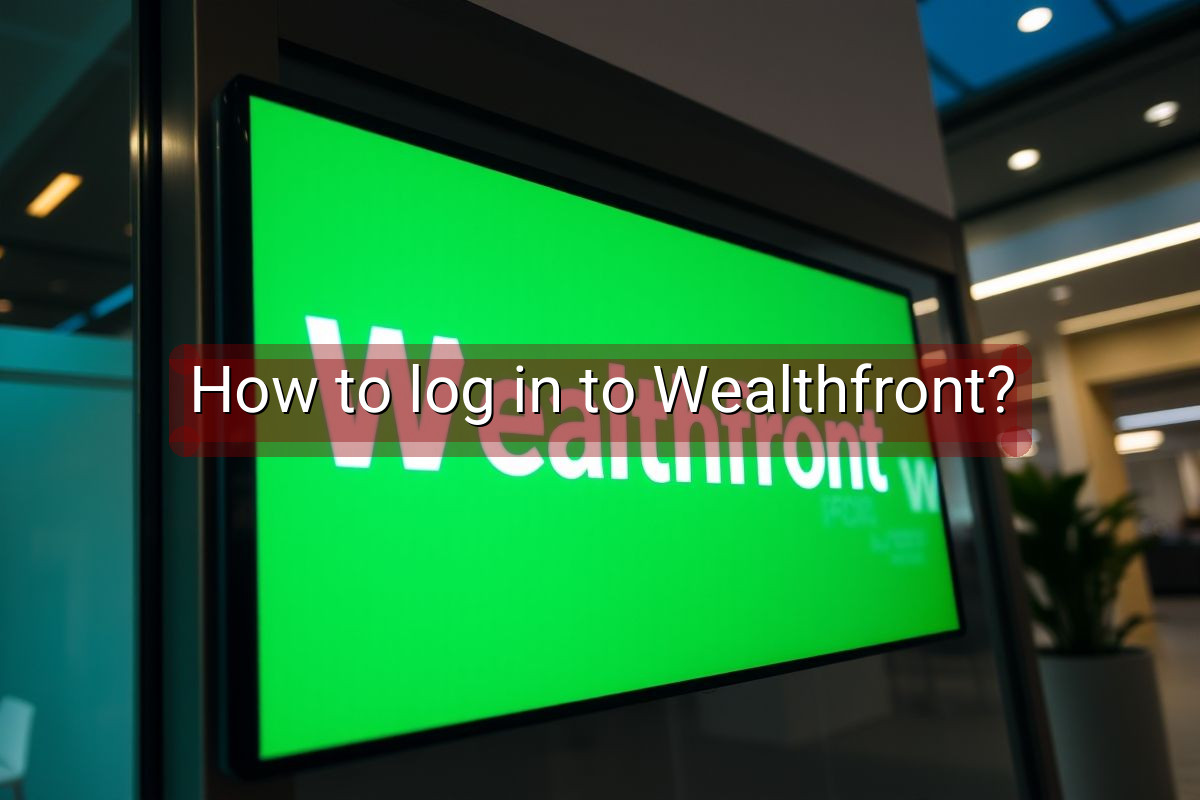 How to log in to Wealthfront?