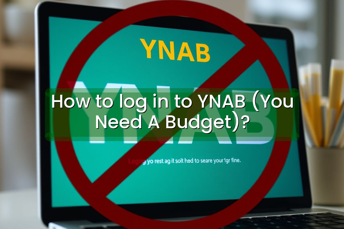 How to log in to YNAB (You Need A Budget)?