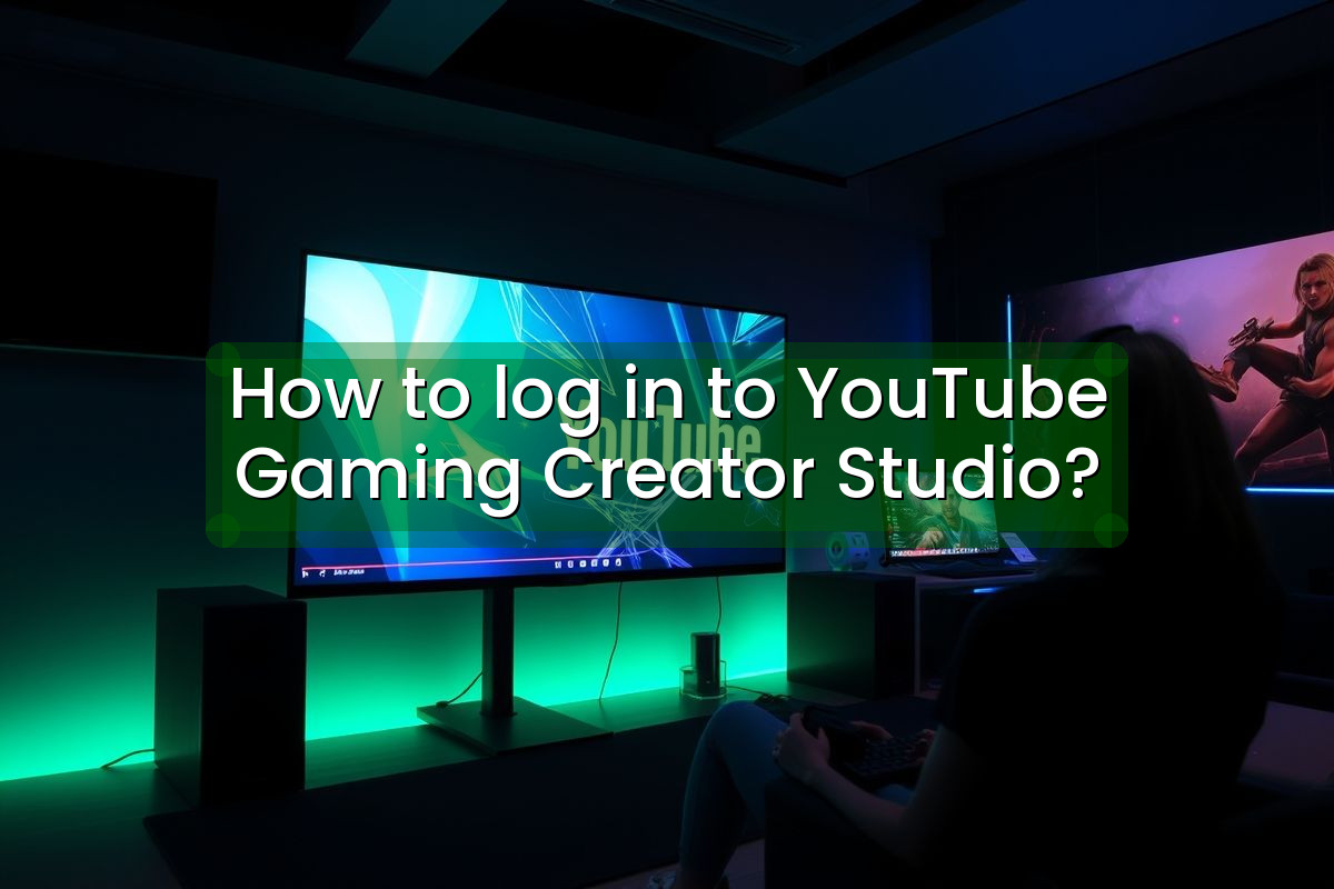 How to log in to YouTube Gaming Creator Studio?