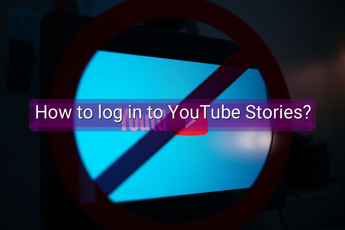 How to log in to YouTube Stories?