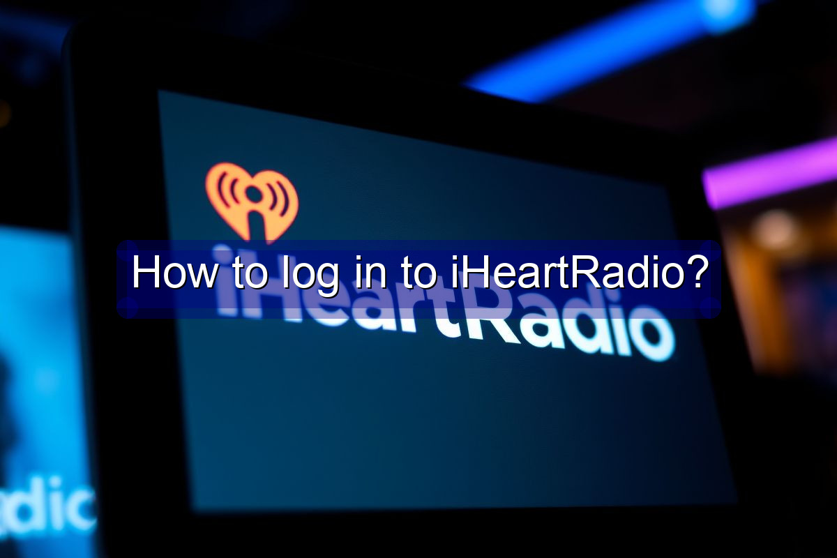 How to log in to iHeartRadio?